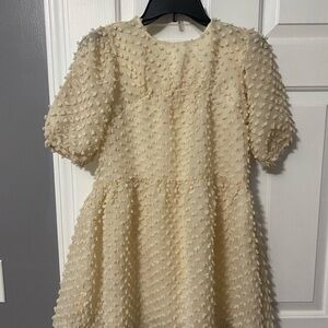 Zara Charming Cream Kids Dress